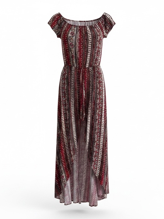 Ambiance Dresses & Skirts - ☀️ Ambiance • Boho Off-Shoulder Maxi Dress/Romper in Paisley Print • women’s Md